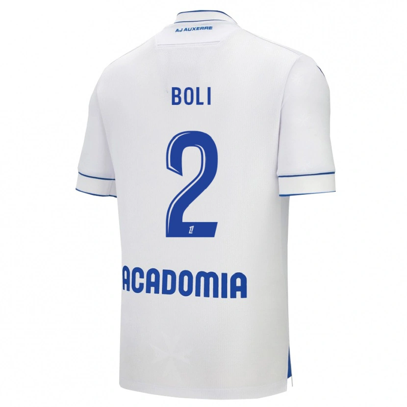 Danxen Kvinnor Franck Boli #2 Vit Blå Hemmatröja Matchtröjor 2025/26 Tröjor T-Tröja