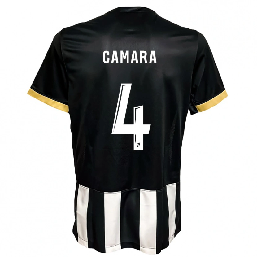 Danxen Kvinnor Ousmane Camara #4 Svart Vit Hemmatröja Matchtröjor 2025/26 Tröjor T-Tröja