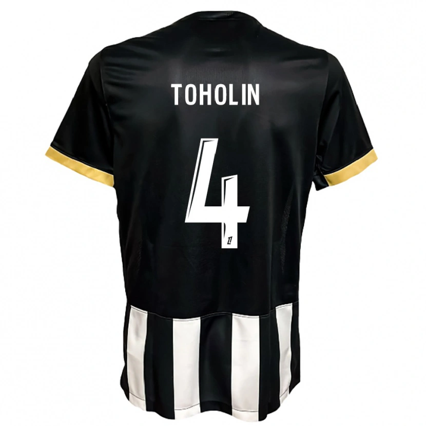 Danxen Kvinnor Abdine Toholin #4 Svart Vit Hemmatröja Matchtröjor 2025/26 Tröjor T-Tröja