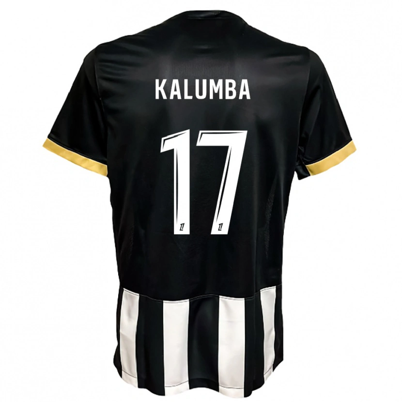 Danxen Kvinnor Justin Kalumba #17 Svart Vit Hemmatröja Matchtröjor 2025/26 Tröjor T-Tröja