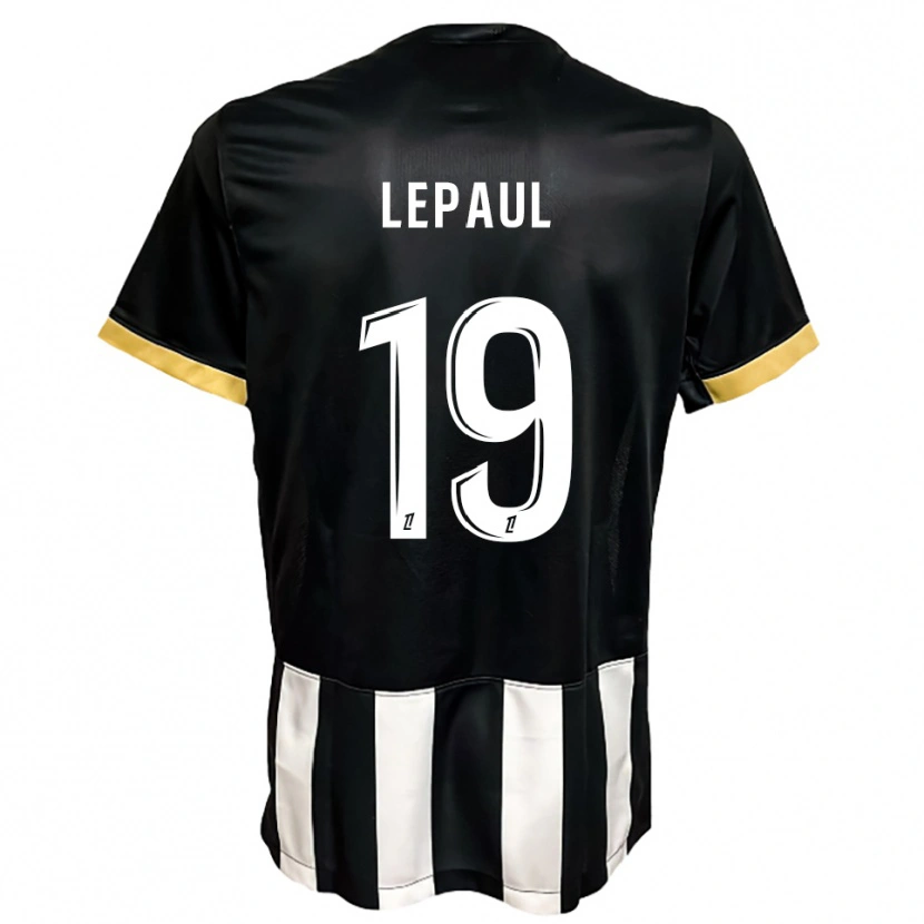 Danxen Kvinnor Estéban Lepaul #19 Svart Vit Hemmatröja Matchtröjor 2025/26 Tröjor T-Tröja