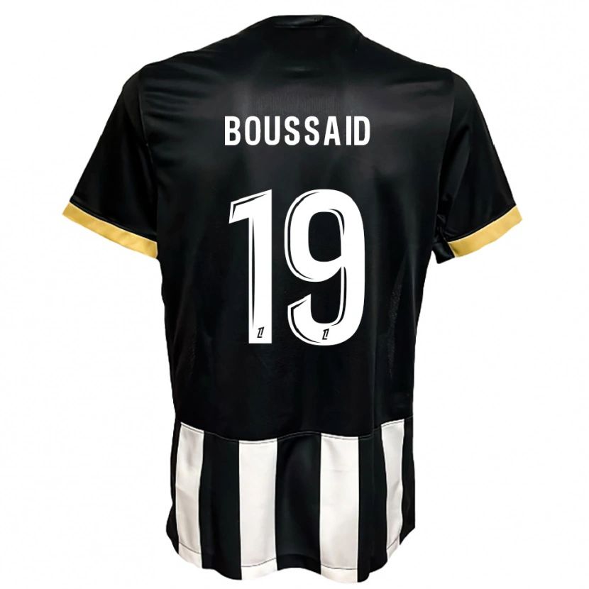 Danxen Kvinnor Willsem Boussaid #19 Svart Vit Hemmatröja Matchtröjor 2025/26 Tröjor T-Tröja