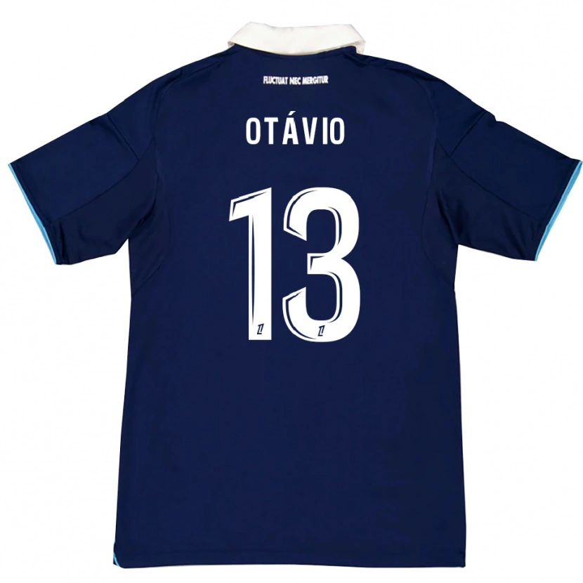 Danxen Kvinnor Otávio #13 Mörkblå Vit Hemmatröja Matchtröjor 2025/26 Tröjor T-Tröja