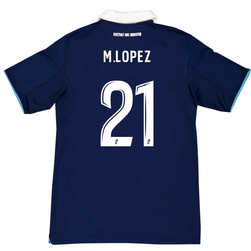 Danxen Kvinnor Maxime Lopez #21 Mörkblå Vit Hemmatröja Matchtröjor 2025/26 Tröjor T-Tröja