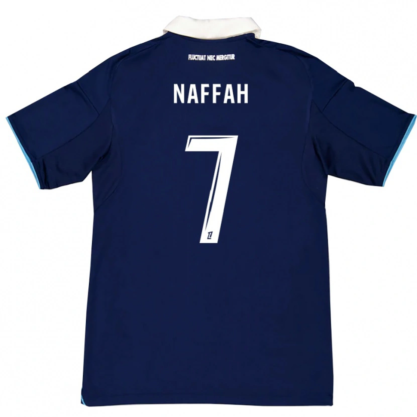 Danxen Kvinnor Chahine Naffah #7 Mörkblå Vit Hemmatröja Matchtröjor 2025/26 Tröjor T-Tröja