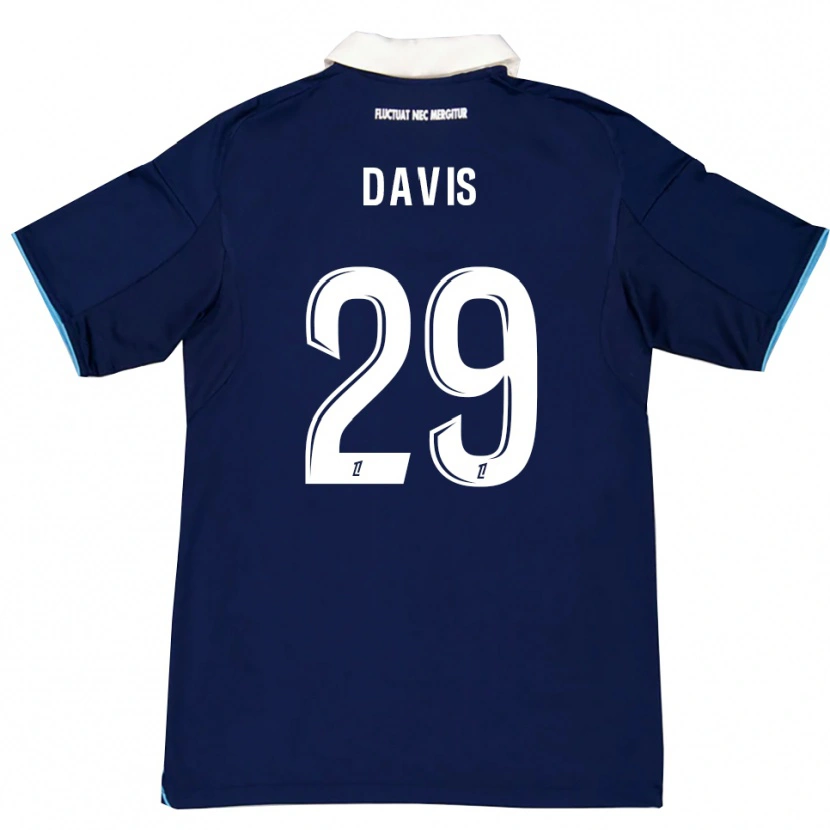 Danxen Kvinnor Deja Davis #29 Mörkblå Vit Hemmatröja Matchtröjor 2025/26 Tröjor T-Tröja