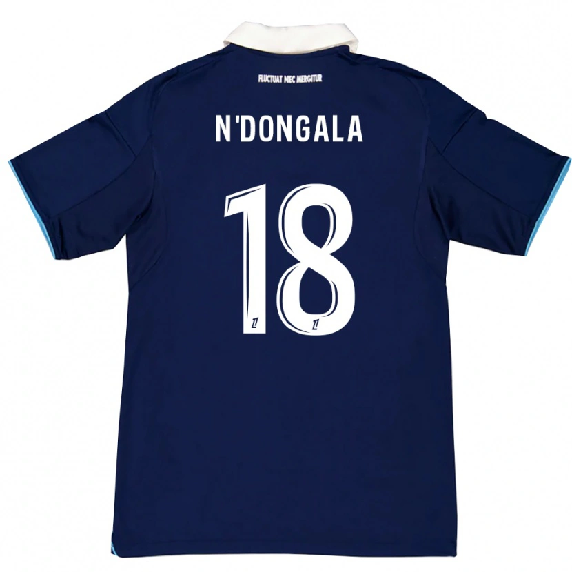 Danxen Kvinnor Melween N'dongala #18 Mörkblå Vit Hemmatröja Matchtröjor 2025/26 Tröjor T-Tröja