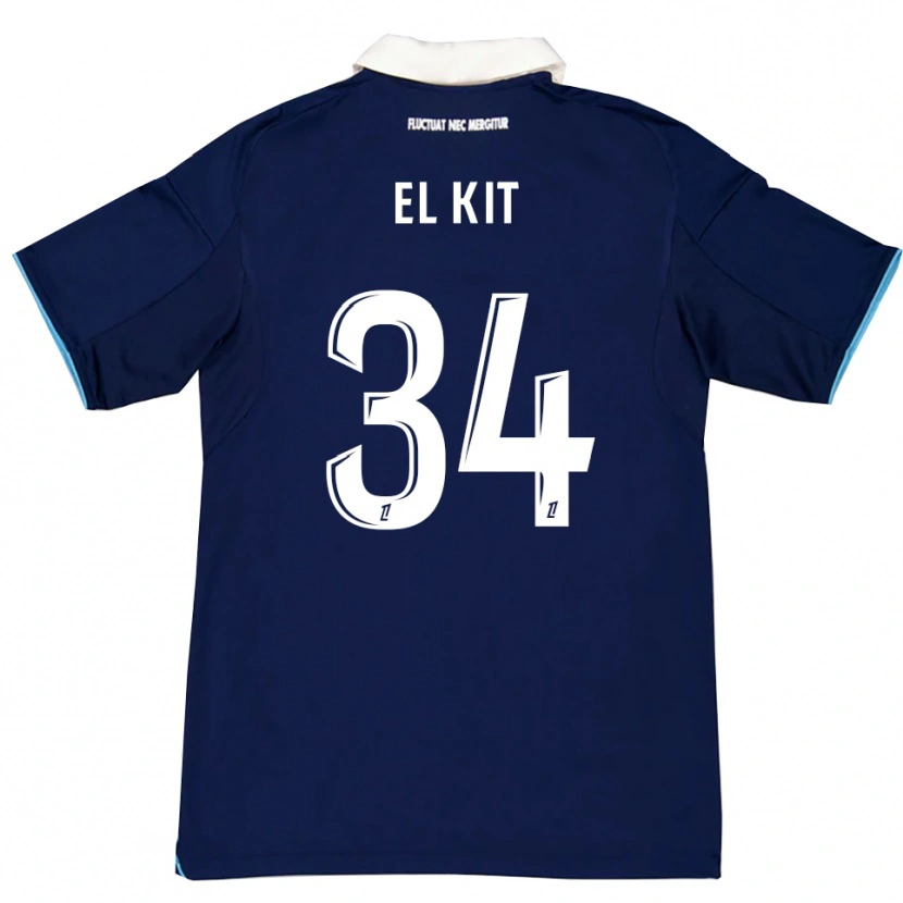 Danxen Kvinnor Kamil El Kit #34 Mörkblå Vit Hemmatröja Matchtröjor 2025/26 Tröjor T-Tröja