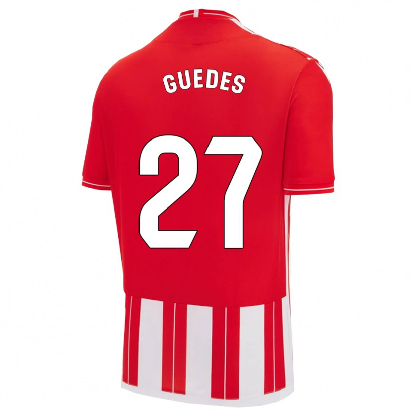 Danxen Kvinnor Gui Guedes #27 Röd Vit Hemmatröja Matchtröjor 2025/26 Tröjor T-Tröja