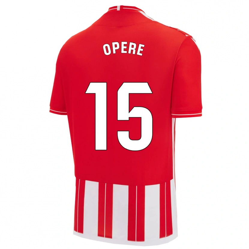 Danxen Kvinnor Miguel Operé #15 Röd Vit Hemmatröja Matchtröjor 2025/26 Tröjor T-Tröja