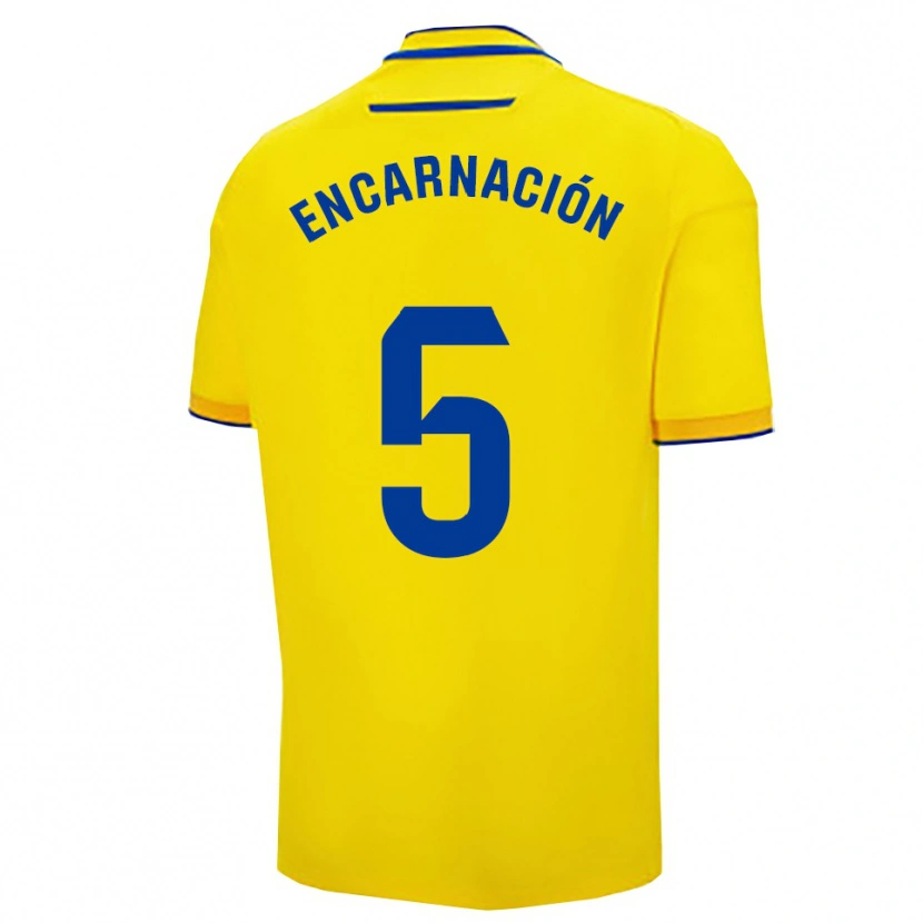 Danxen Kvinnor Encarnación Picardo Amaya #5 Gul Marinblå Hemmatröja Matchtröjor 2025/26 Tröjor T-Tröja