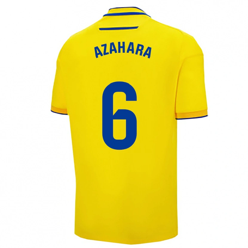 Danxen Kvinnor Azahara #6 Gul Marinblå Hemmatröja Matchtröjor 2025/26 Tröjor T-Tröja