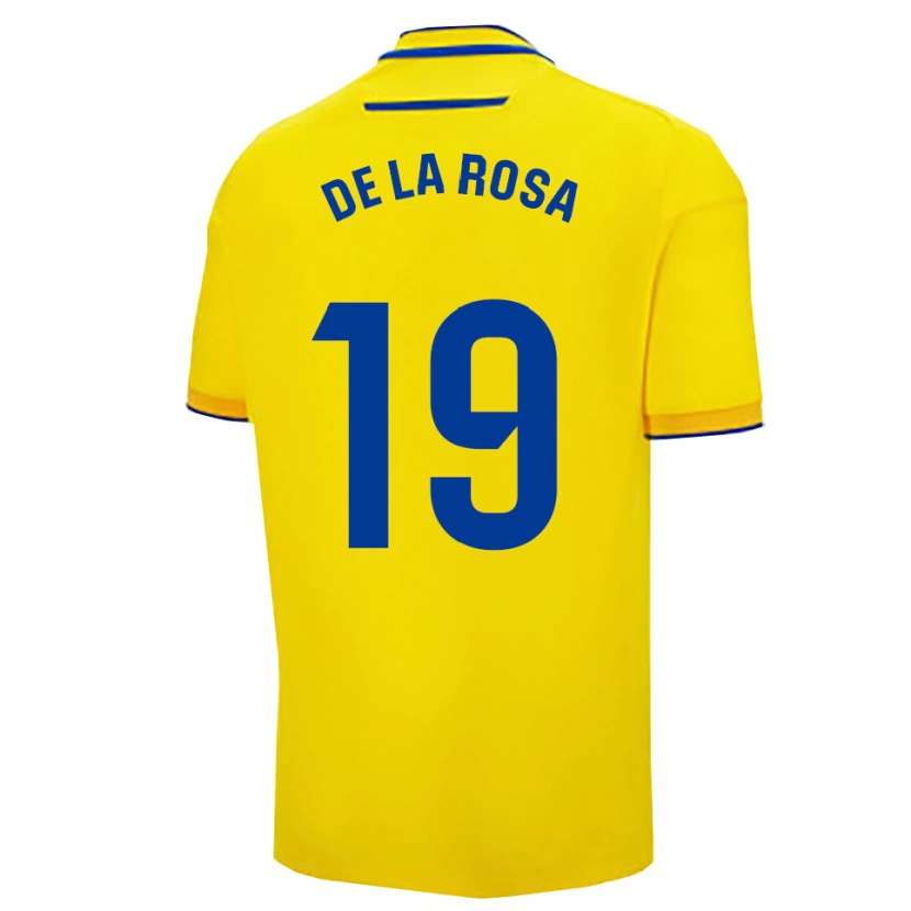 Danxen Kvinnor José Antonio De La Rosa #19 Gul Marinblå Hemmatröja Matchtröjor 2025/26 Tröjor T-Tröja