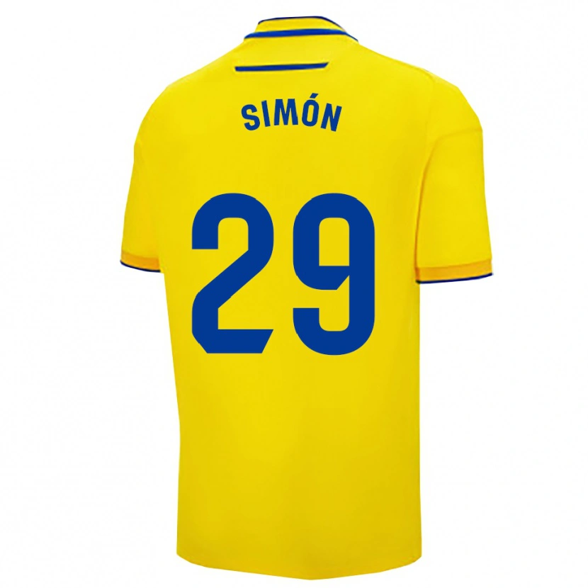 Danxen Kvinnor Luis Simón #29 Gul Marinblå Hemmatröja Matchtröjor 2025/26 Tröjor T-Tröja