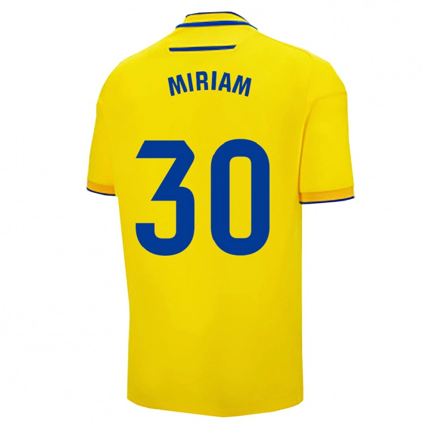 Danxen Kvinnor Miriam Rodríguez Redondo #30 Gul Marinblå Hemmatröja Matchtröjor 2025/26 Tröjor T-Tröja