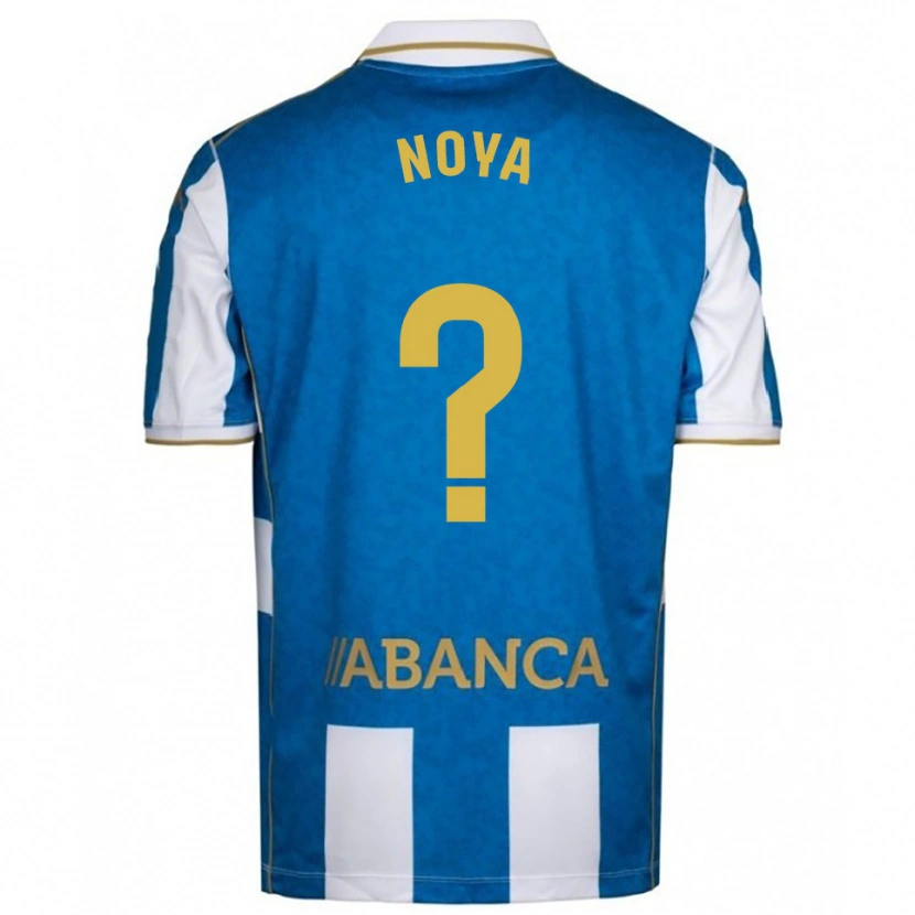 Danxen Kvinnor Román Noya #0 Vit Blå Hemmatröja Matchtröjor 2025/26 Tröjor T-Tröja
