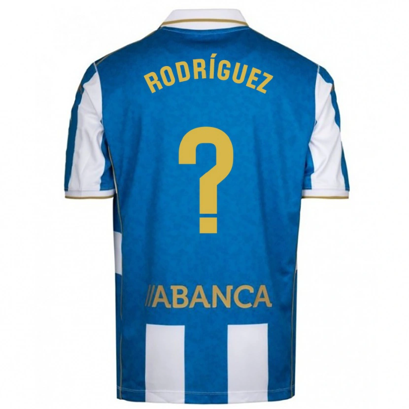 Danxen Kvinnor Carlos Rodríguez #0 Vit Blå Hemmatröja Matchtröjor 2025/26 Tröjor T-Tröja