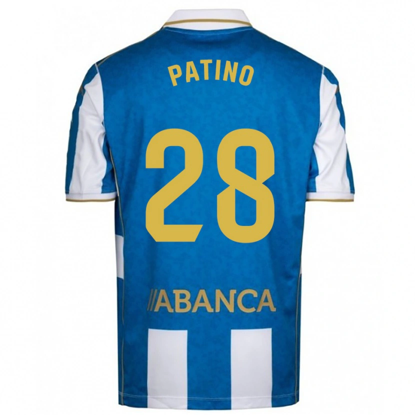 Danxen Kvinnor Charlie Patiño #28 Vit Blå Hemmatröja Matchtröjor 2025/26 Tröjor T-Tröja