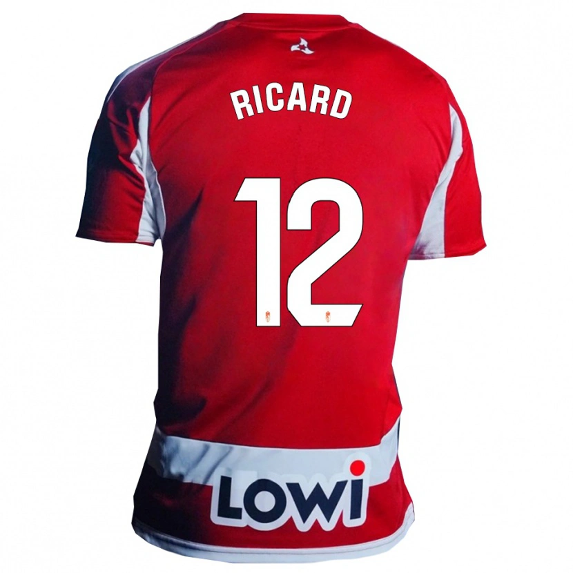 Danxen Kvinnor Ricard Sanchez #12 Röd Vit Hemmatröja Matchtröjor 2025/26 Tröjor T-Tröja
