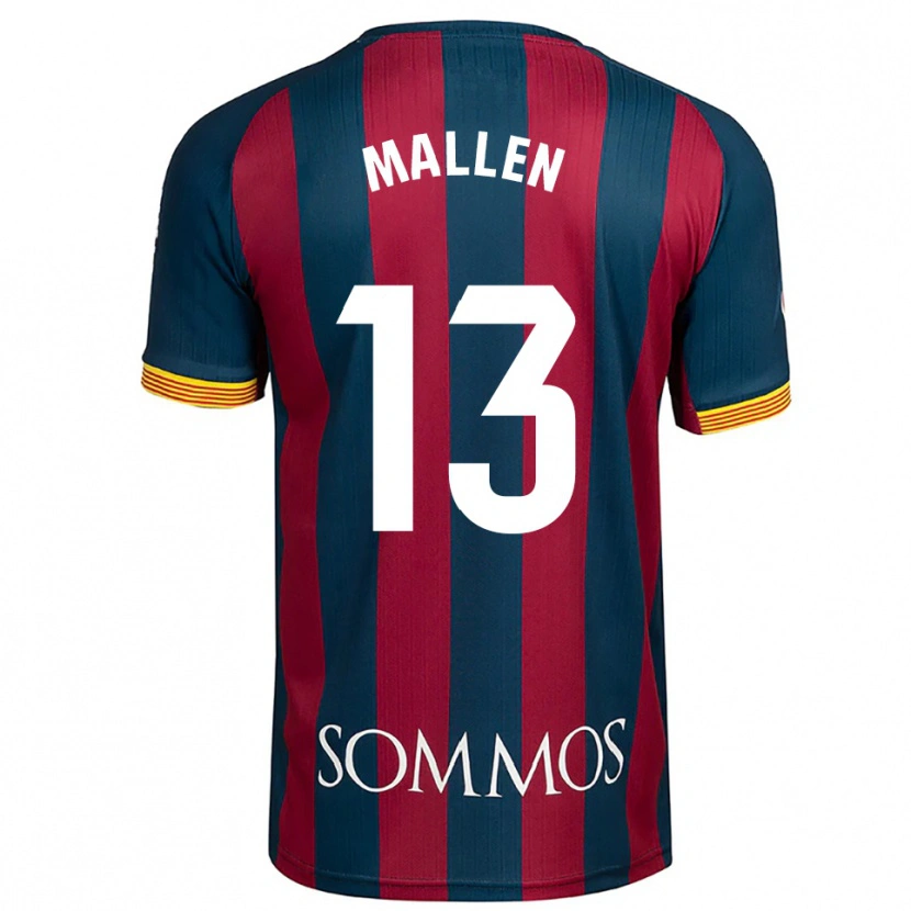Danxen Kvinnor Lucía Mallén #13 Marinblå Röd Hemmatröja Matchtröjor 2025/26 Tröjor T-Tröja