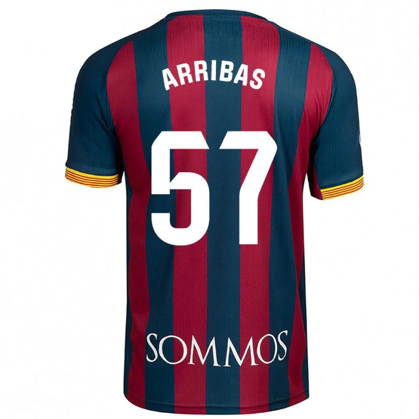 Danxen Kvinnor Sergio Arribas #57 Marinblå Röd Hemmatröja Matchtröjor 2025/26 Tröjor T-Tröja