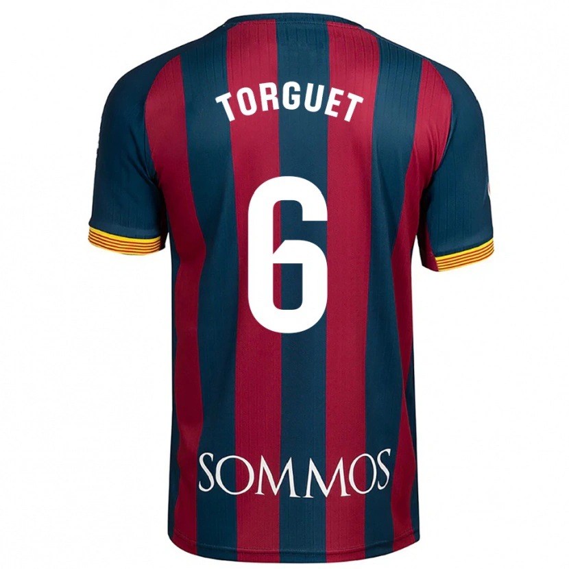 Danxen Kvinnor Miguel Torguet #6 Marinblå Röd Hemmatröja Matchtröjor 2025/26 Tröjor T-Tröja