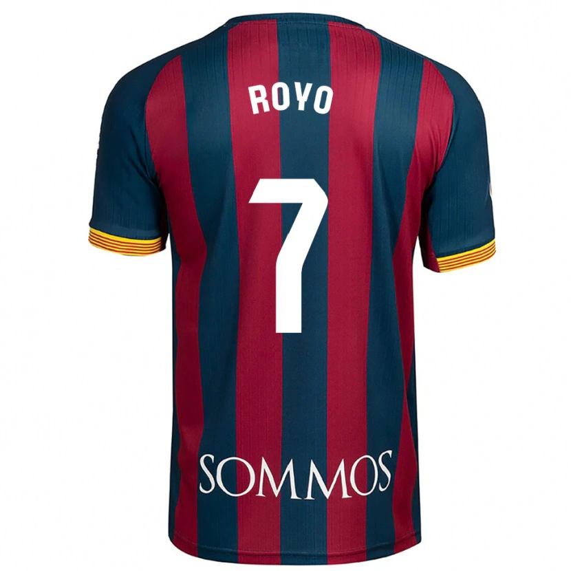 Danxen Kvinnor Laura Royo #7 Marinblå Röd Hemmatröja Matchtröjor 2025/26 Tröjor T-Tröja