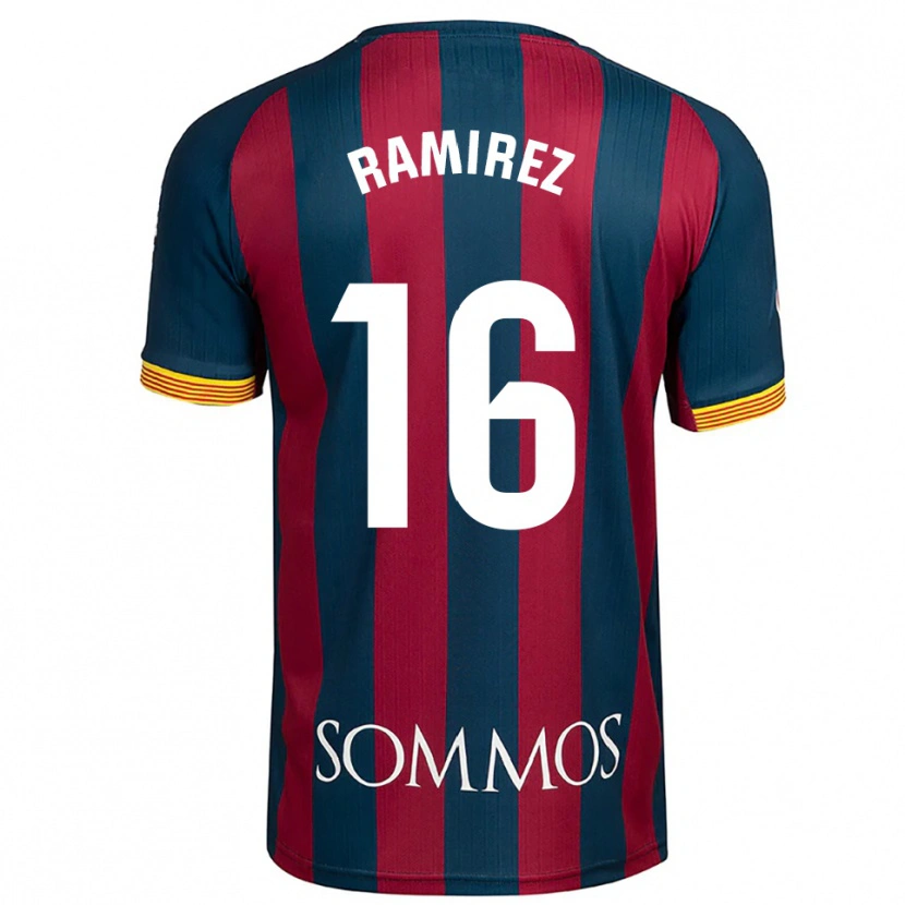 Danxen Kvinnor Vanesa Ramírez #16 Marinblå Röd Hemmatröja Matchtröjor 2025/26 Tröjor T-Tröja