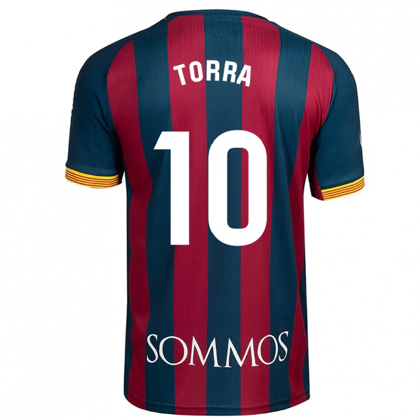 Danxen Kvinnor Marc Torra #10 Marinblå Röd Hemmatröja Matchtröjor 2025/26 Tröjor T-Tröja