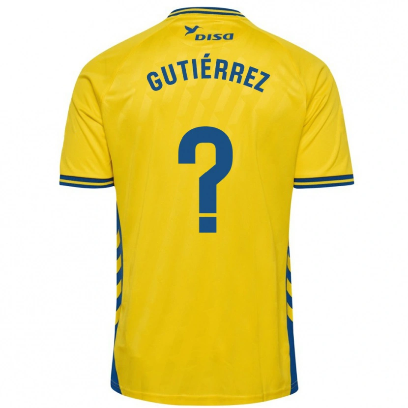 Danxen Kvinnor Marco Gutiérrez #0 Gul Blå Hemmatröja Matchtröjor 2025/26 Tröjor T-Tröja
