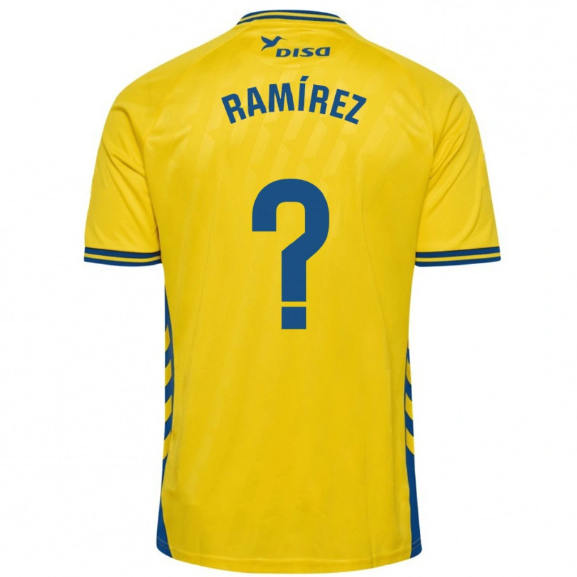 Danxen Kvinnor Daniel Ramírez #0 Gul Blå Hemmatröja Matchtröjor 2025/26 Tröjor T-Tröja