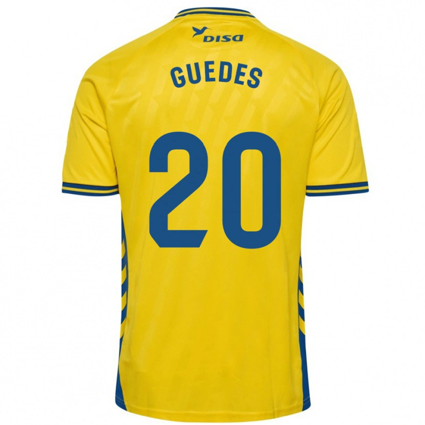 Danxen Kvinnor Johan Guedes #20 Gul Blå Hemmatröja Matchtröjor 2025/26 Tröjor T-Tröja