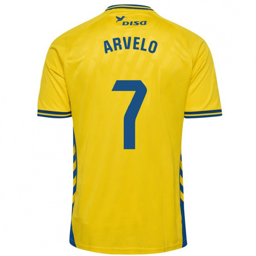 Danxen Kvinnor Adam Arvelo #7 Gul Blå Hemmatröja Matchtröjor 2025/26 Tröjor T-Tröja