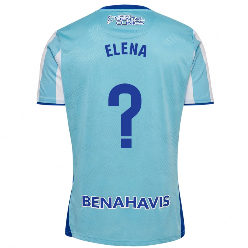 Danxen Kvinnor Elena Martínez Pérez #0 Himmelsblå Vit Hemmatröja Matchtröjor 2025/26 Tröjor T-Tröja