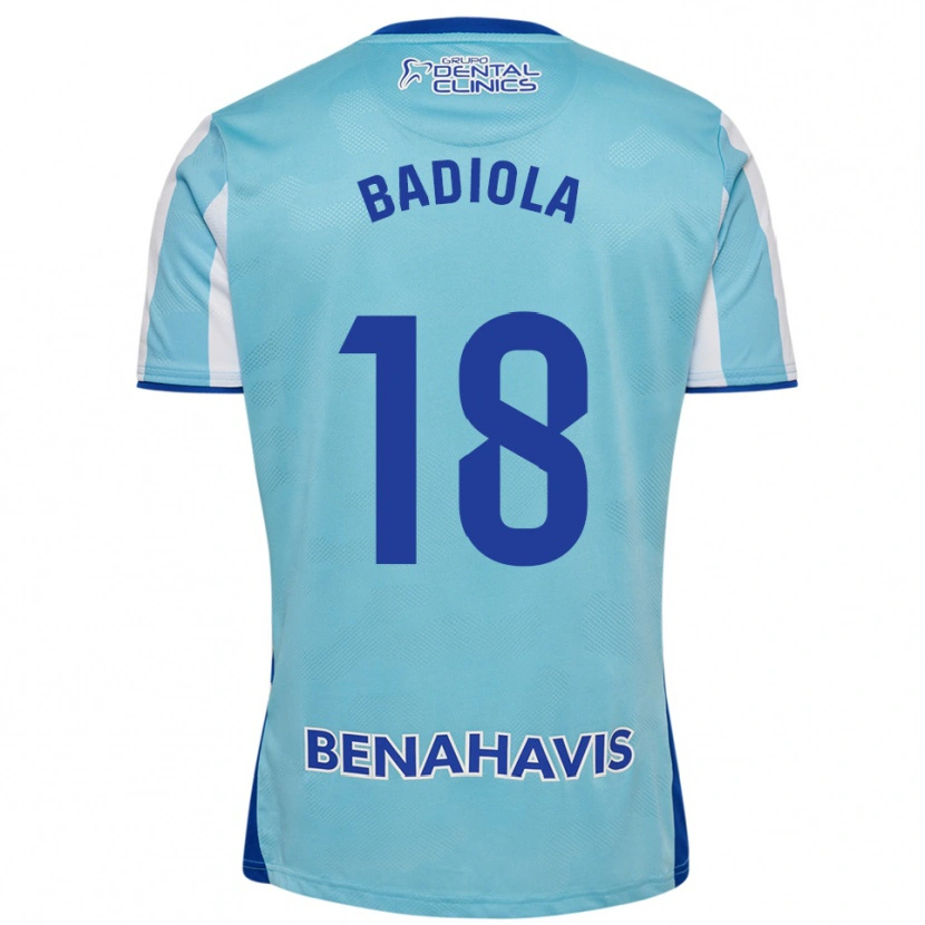 Danxen Kvinnor Ibon Badiola #18 Himmelsblå Vit Hemmatröja Matchtröjor 2025/26 Tröjor T-Tröja