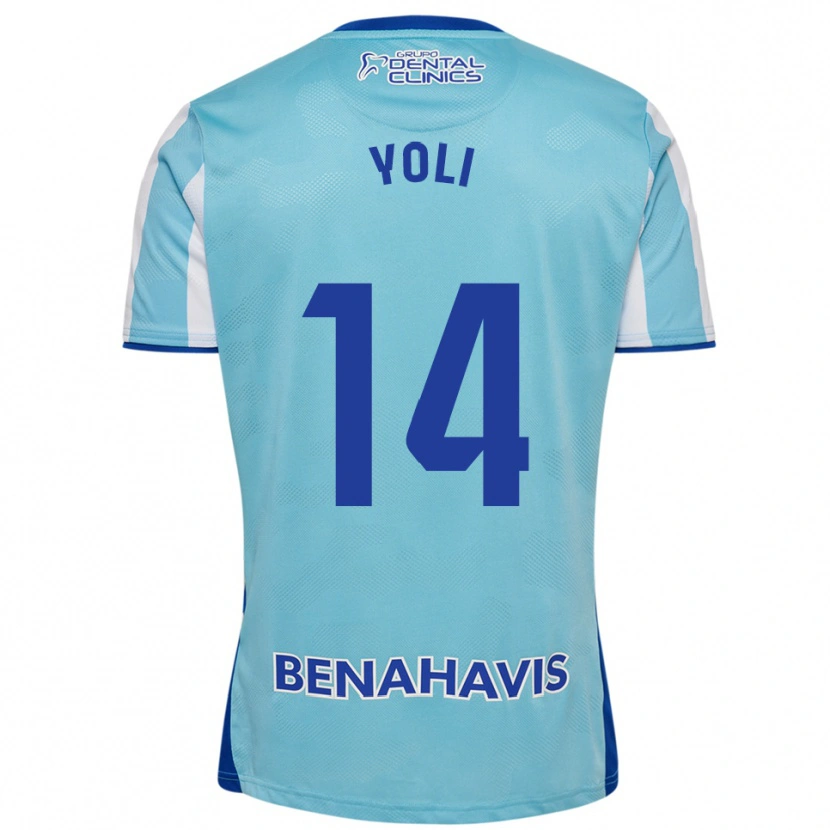 Danxen Kvinnor Yolanda Peche Jaaskelainen #14 Himmelsblå Vit Hemmatröja Matchtröjor 2025/26 Tröjor T-Tröja