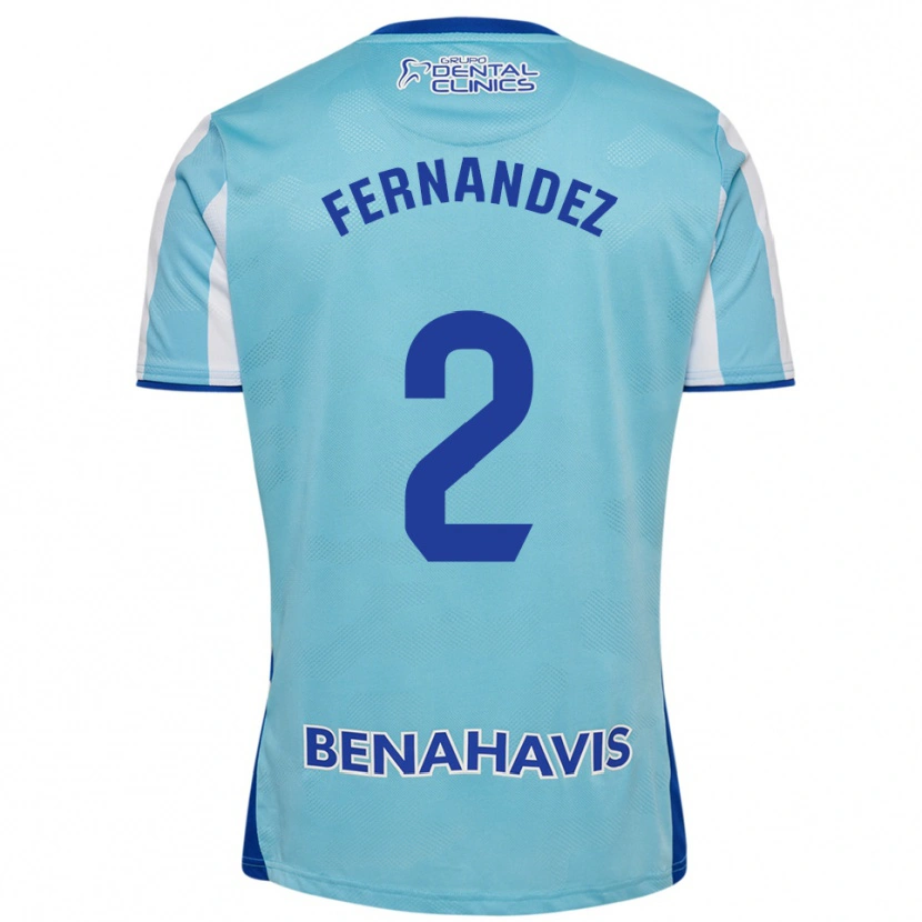 Danxen Kvinnor Aron Neqach Fernández #2 Himmelsblå Vit Hemmatröja Matchtröjor 2025/26 Tröjor T-Tröja