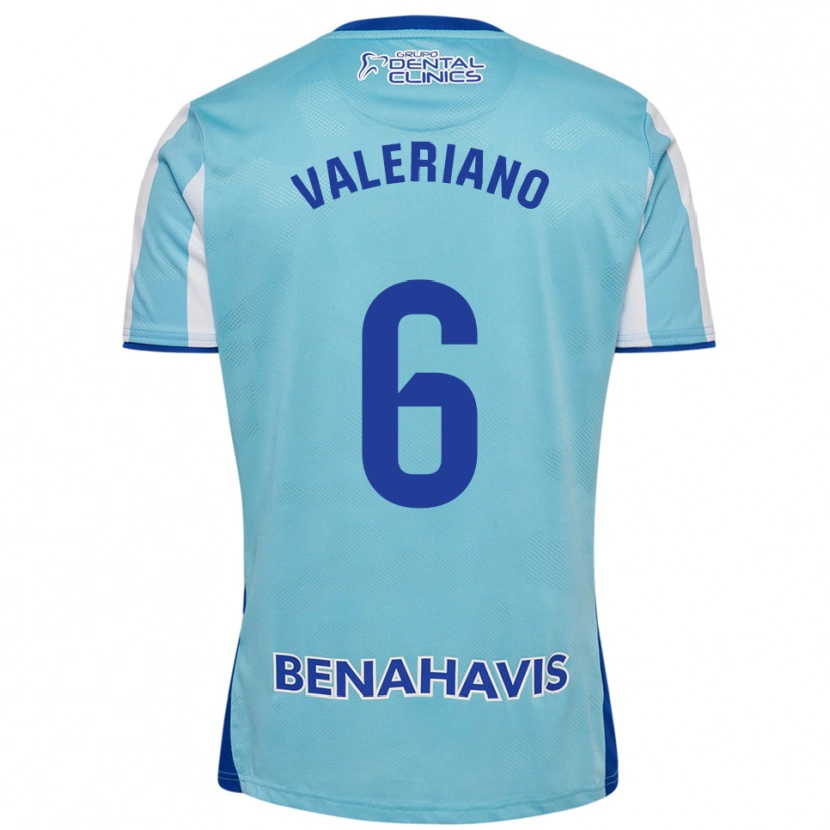 Danxen Kvinnor Nerea Valeriano Martínez #6 Himmelsblå Vit Hemmatröja Matchtröjor 2025/26 Tröjor T-Tröja