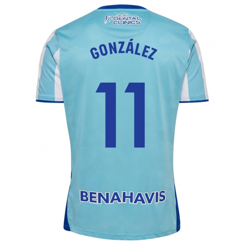 Danxen Kvinnor Óscar González #11 Himmelsblå Vit Hemmatröja Matchtröjor 2025/26 Tröjor T-Tröja