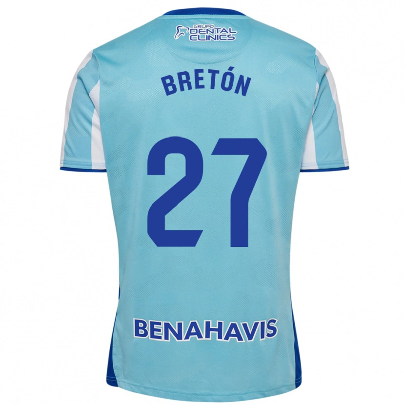 Danxen Kvinnor Lucas Bretón #27 Himmelsblå Vit Hemmatröja Matchtröjor 2025/26 Tröjor T-Tröja