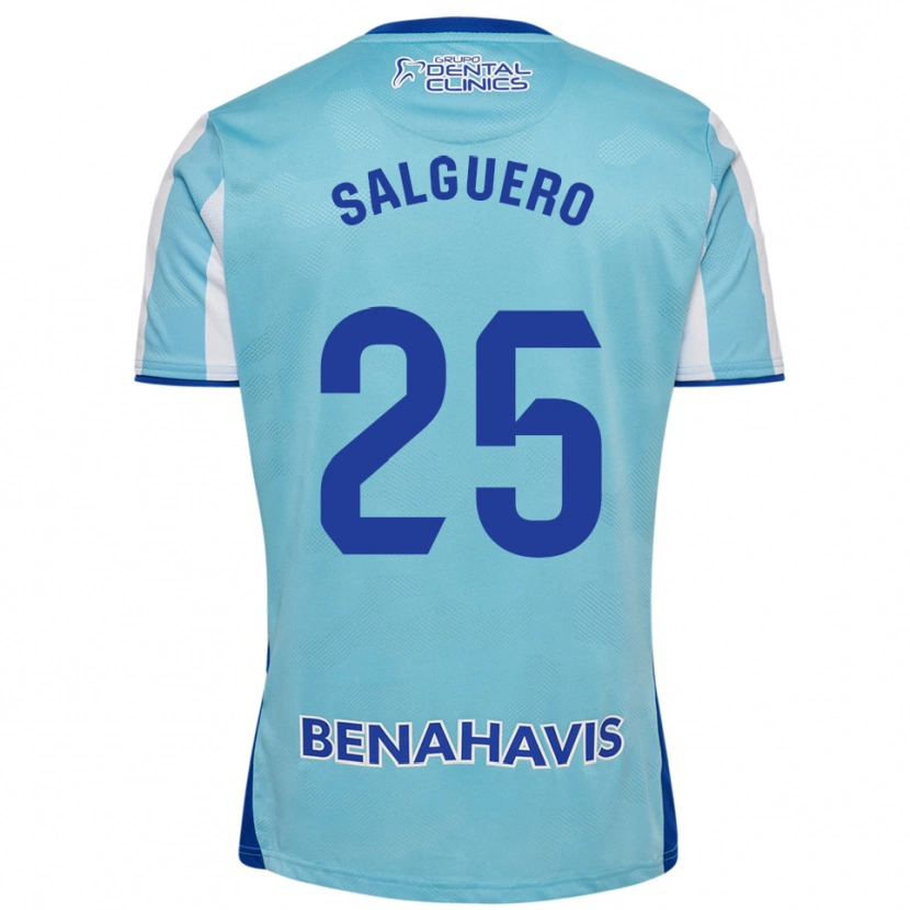 Danxen Kvinnor Ismael Salguero #25 Himmelsblå Vit Hemmatröja Matchtröjor 2025/26 Tröjor T-Tröja