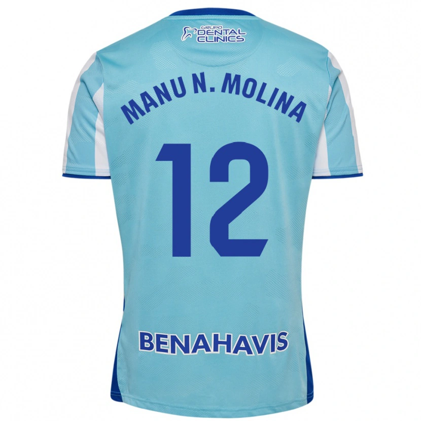 Danxen Kvinnor Manu Molina #12 Himmelsblå Vit Hemmatröja Matchtröjor 2025/26 Tröjor T-Tröja