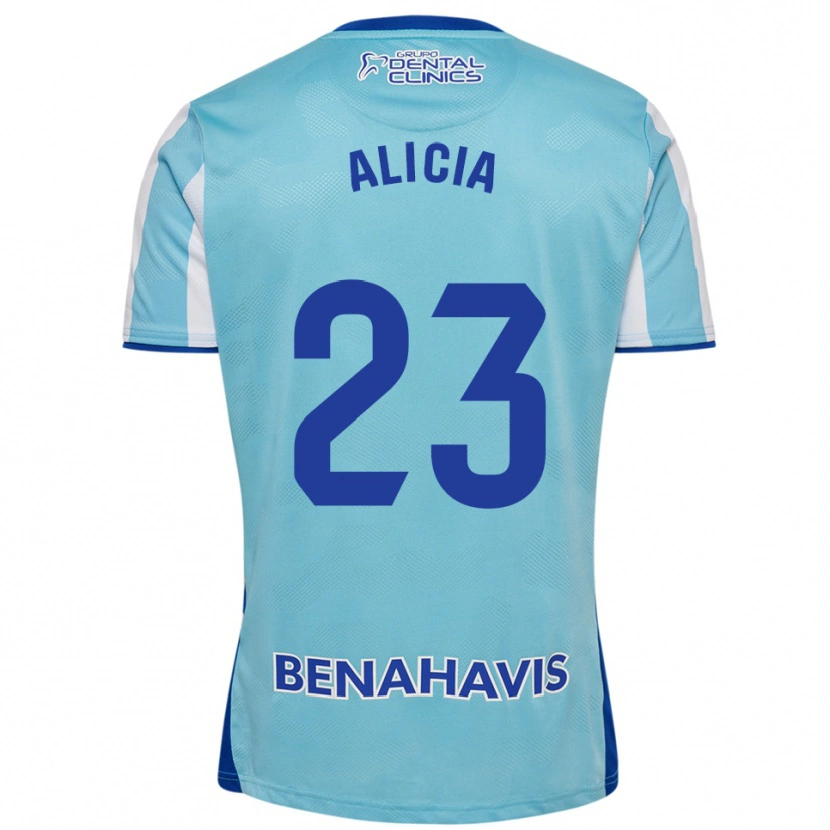 Danxen Kvinnor Alicia Martínez Quiles #23 Himmelsblå Vit Hemmatröja Matchtröjor 2025/26 Tröjor T-Tröja