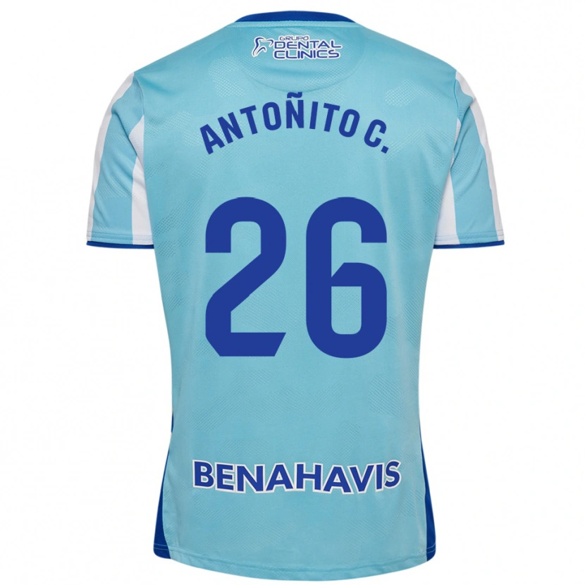 Danxen Kvinnor Antonio Cordero #26 Himmelsblå Vit Hemmatröja Matchtröjor 2025/26 Tröjor T-Tröja