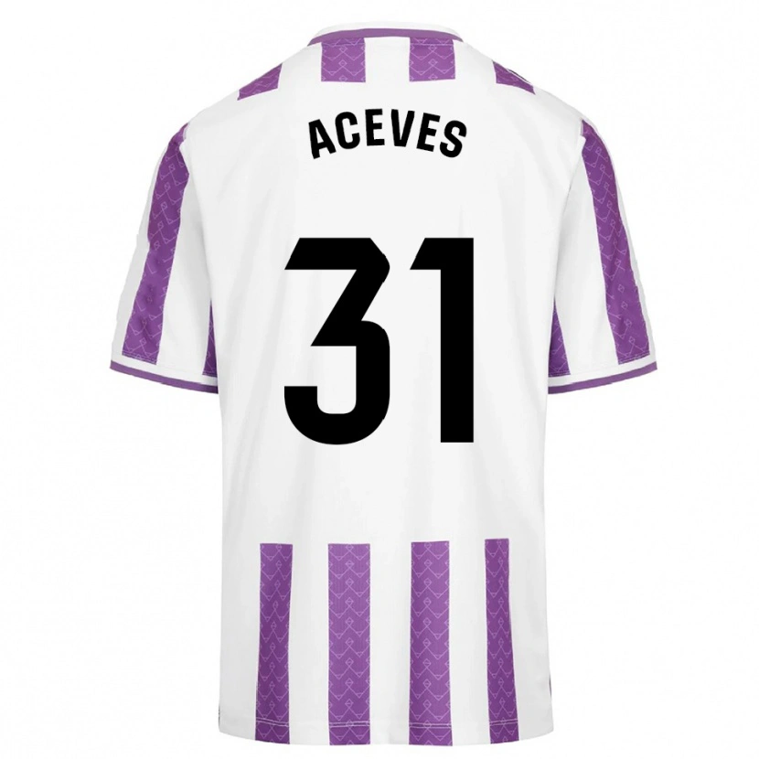 Danxen Kvinnor Álvaro Aceves #31 Lila Vit Hemmatröja Matchtröjor 2025/26 Tröjor T-Tröja