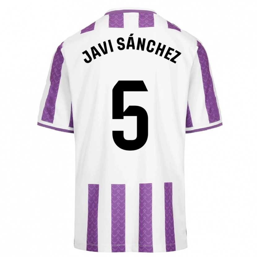 Danxen Kvinnor Javi Sánchez #5 Lila Vit Hemmatröja Matchtröjor 2025/26 Tröjor T-Tröja