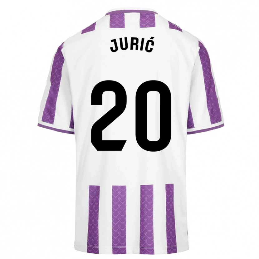 Danxen Kvinnor Stanko Juric #20 Lila Vit Hemmatröja Matchtröjor 2025/26 Tröjor T-Tröja
