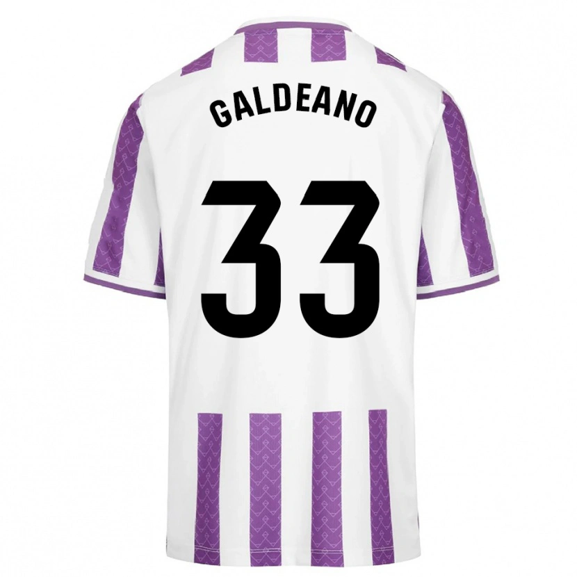 Danxen Kvinnor Alejandro Galdeano #33 Lila Vit Hemmatröja Matchtröjor 2025/26 Tröjor T-Tröja