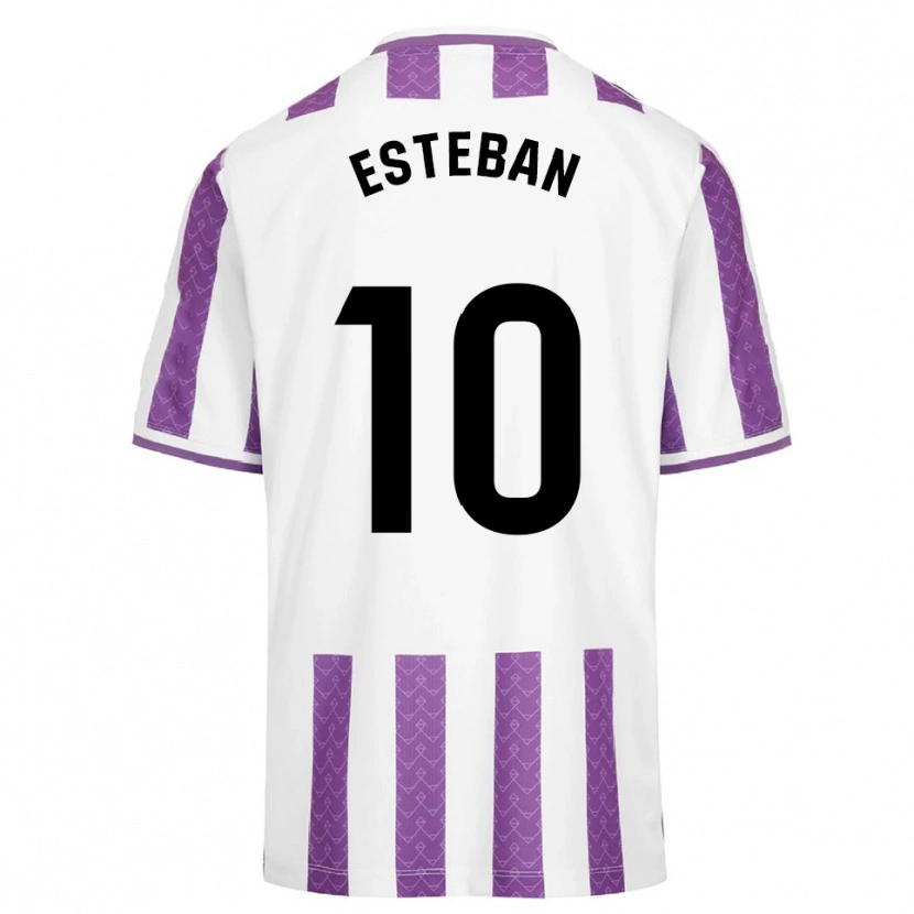 Danxen Kvinnor Sergi Esteban #10 Lila Vit Hemmatröja Matchtröjor 2025/26 Tröjor T-Tröja