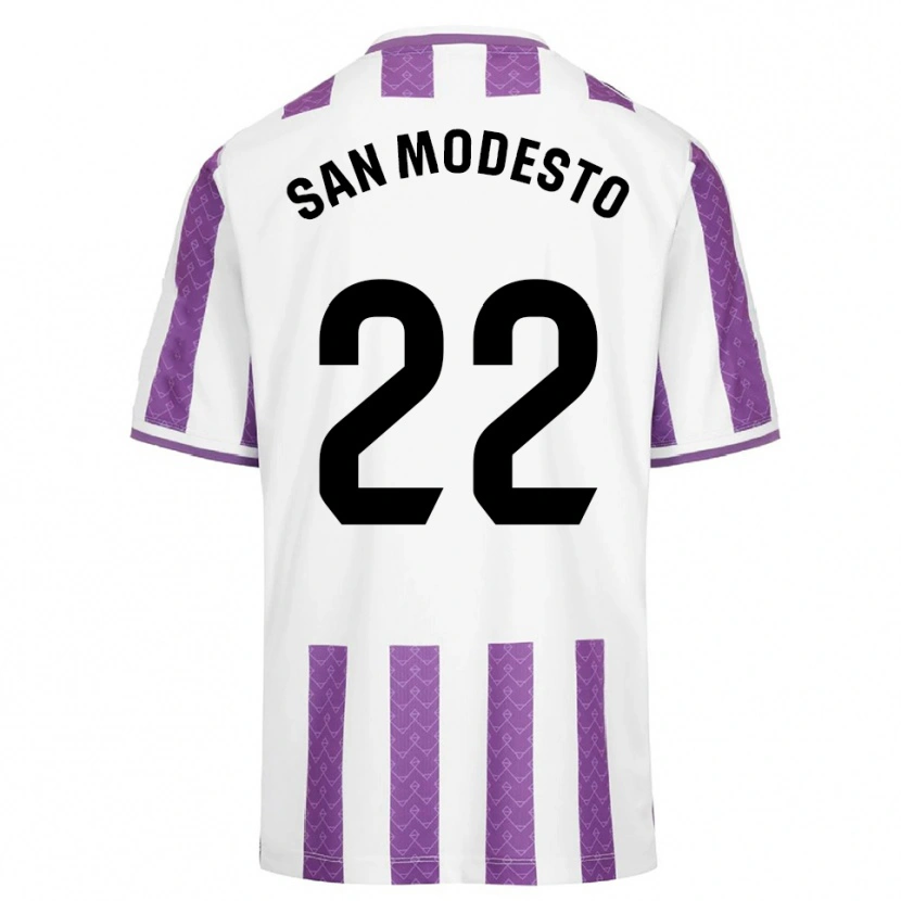 Danxen Kvinnor Hugo San Modesto #22 Lila Vit Hemmatröja Matchtröjor 2025/26 Tröjor T-Tröja